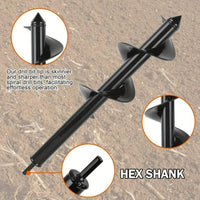 Spiral Hole Non Slip Earth Drill