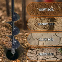Spiral Hole Non Slip Earth Drill